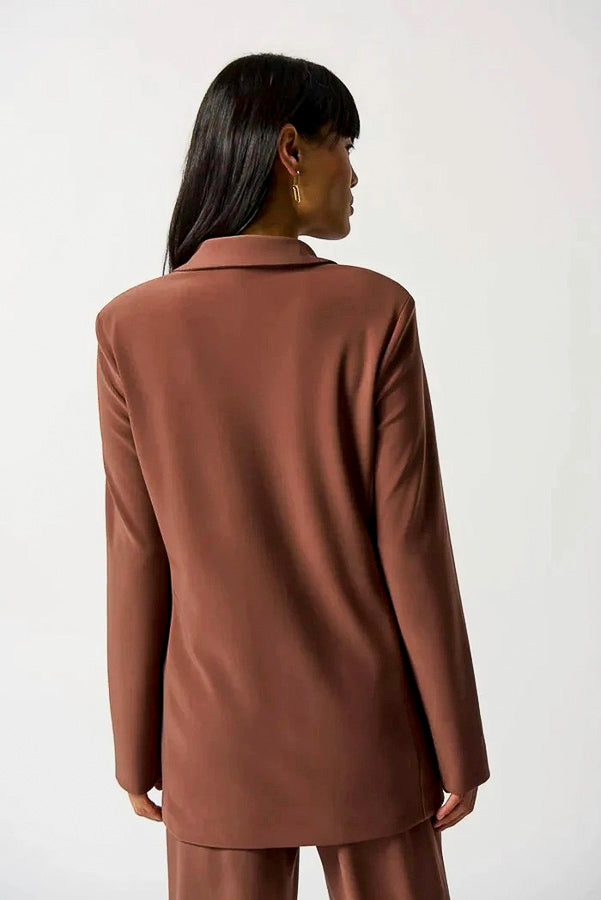 Joseph Ribkoff 231064 Toffee Collared Blazer Jacket
