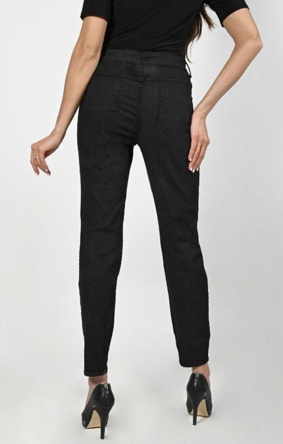 Frank Lyman 223434 U Black Floral Reversible Jeans