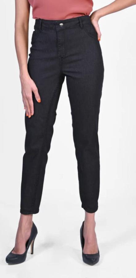 Frank Lyman 223434 U Black Floral Reversible Jeans