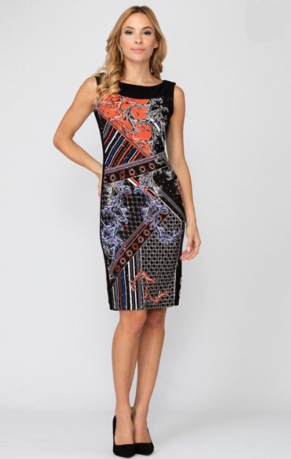 Joseph ribkoff clearance multi coloured dress