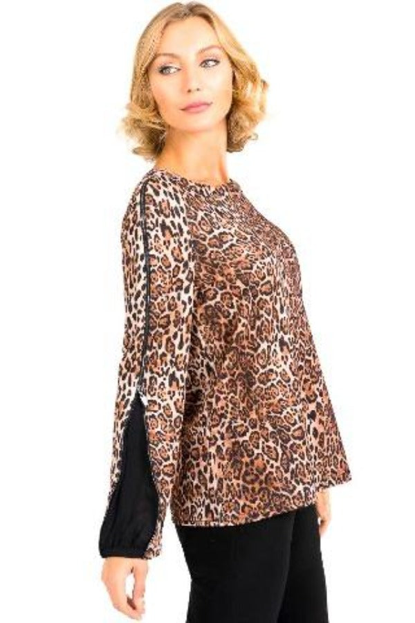 Animal print, Black, Brown, inventory, Long Sleeve, Tops - August Brock Fashions