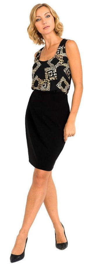 Animal print, Black, inventory, Multi-color, Print, Sleeveless, Tops - August Brock Fashions