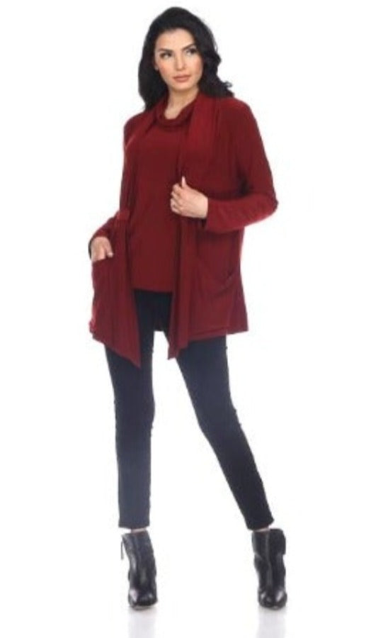 Jackets, Long Sleeve, Red - August Brock Fashions