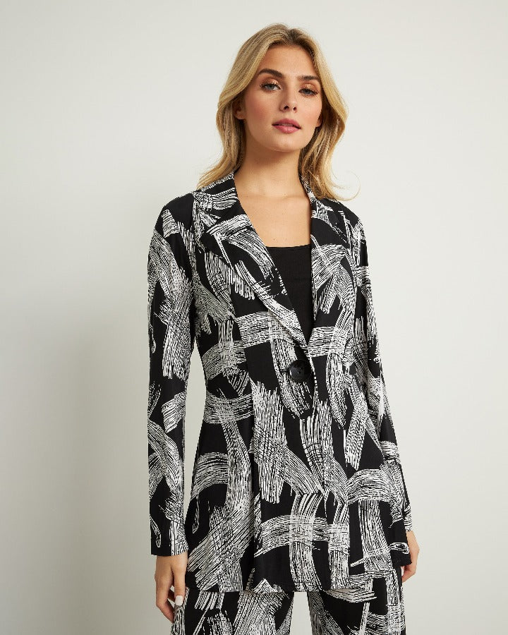 Black, Black & White, Jackets, Long Sleeve, New A, new.bc, Print, White - August Brock Fashions
