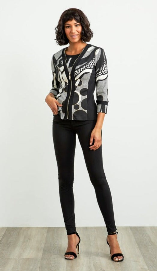 Black, Ivory, Jackets, Long Sleeve, New A, new.bc, Polka dots, Print - August Brock Fashions