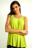 Green, New A, new.bc, Sleeveless, Stretch fabric, Tops - August Brock Fashions