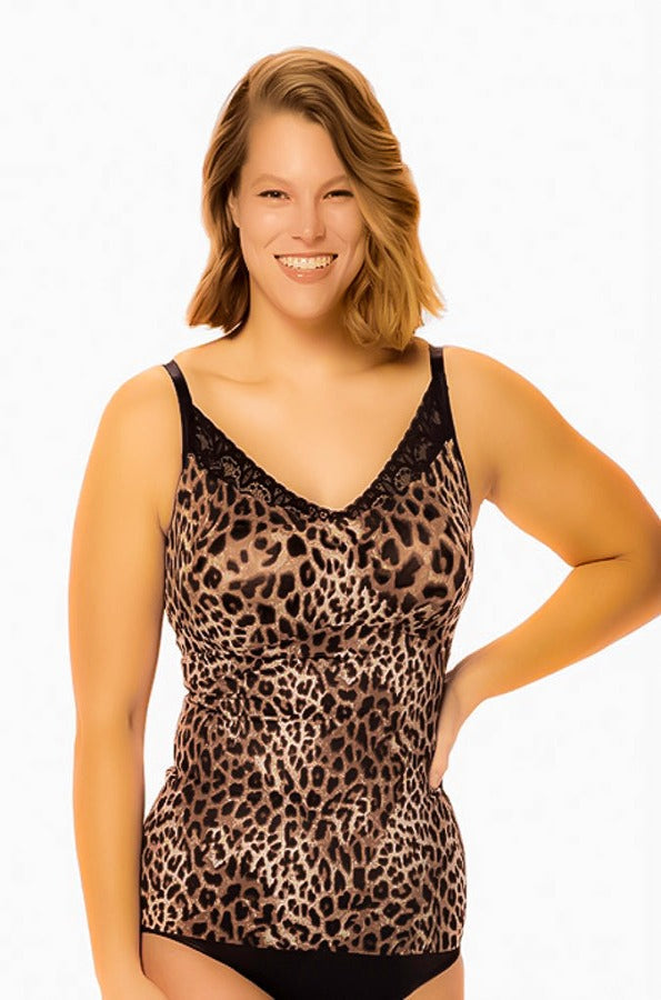 Ruby Ribbon 1800 Leopard Heritage Lace Cami – August Brock Fashions
