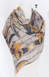 Blue, Gold, New A, Scarves, Tan - August Brock Fashions
