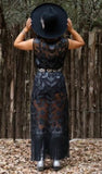 Black, Dresses, Leather, Sheer, Sleeveless - August Brock Fashions