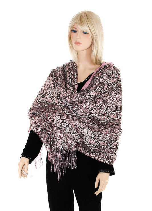 Animal print, Black, New A, Pink, Print, seasil, Shawls, Tan - August Brock Fashions