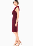Joseph Ribkoff 183050 Cranberry Sleeveless Dress