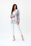 Joseph Ribkoff 231935 Vanilla/Blush/Black Faux Snakeskin Tailored Jacket