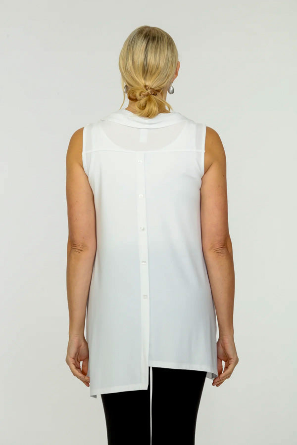 Joseph Ribkoff Vanilla Cowl Neck Tunic Top 223074