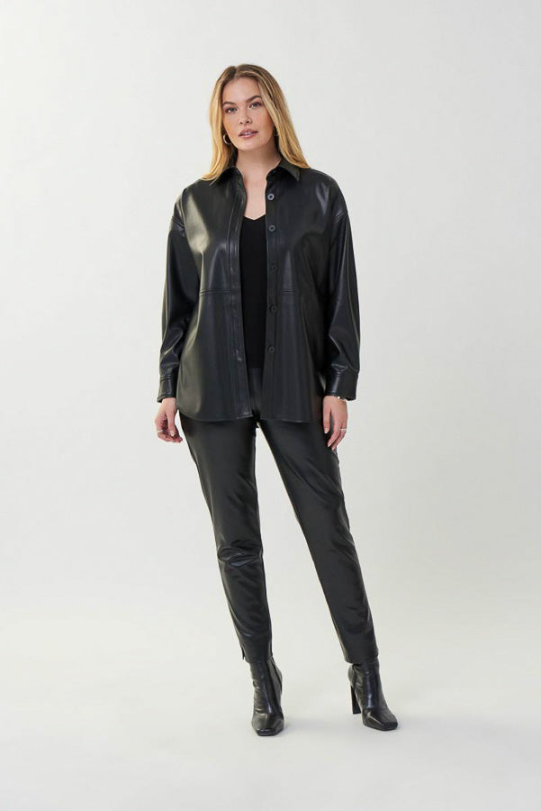 Joseph Ribkoff 223917 Faux Leather Jacket