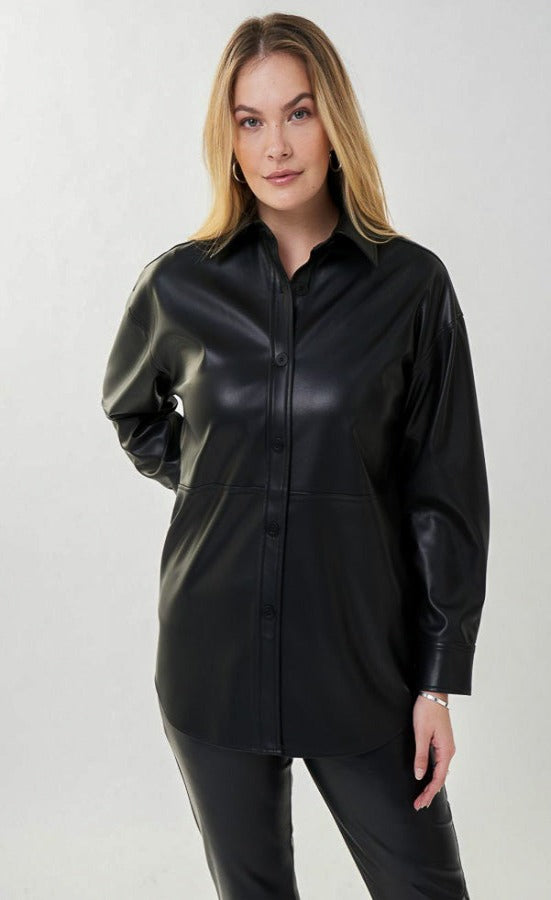 Joseph Ribkoff 223917 Faux Leather Jacket