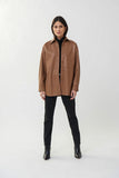 Joseph Ribkoff 223917 Faux Leather Jacket