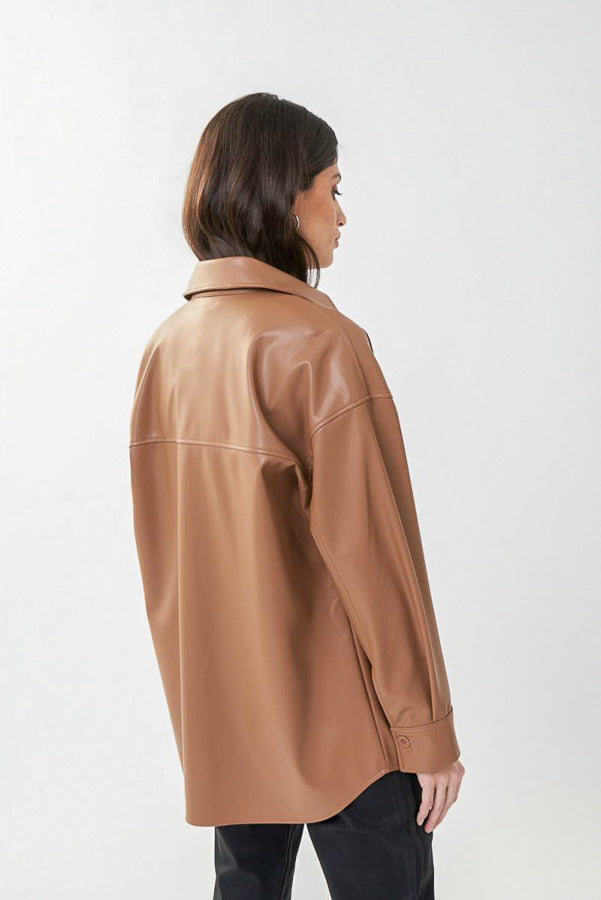 Joseph Ribkoff 223917 Faux Leather Jacket