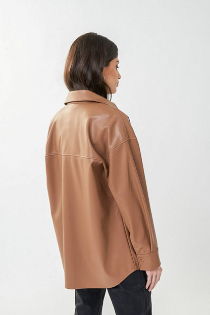 Joseph Ribkoff 223917 Faux Leather Jacket
