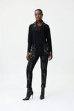 Joseph Ribkoff 224065 Black/Multi Sequin Pattern Tunic Top