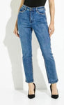 Joseph Ribkoff Denim Medium Blue Studded Slim Straight Jeans 224954