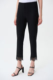 Joseph Ribkoff 231021 Studded Lace Cuff Pull On Cropped Pants
