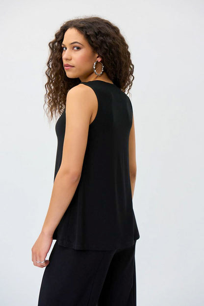 Joseph Ribkoff 231058 Cutout Neck Sleeveless Top