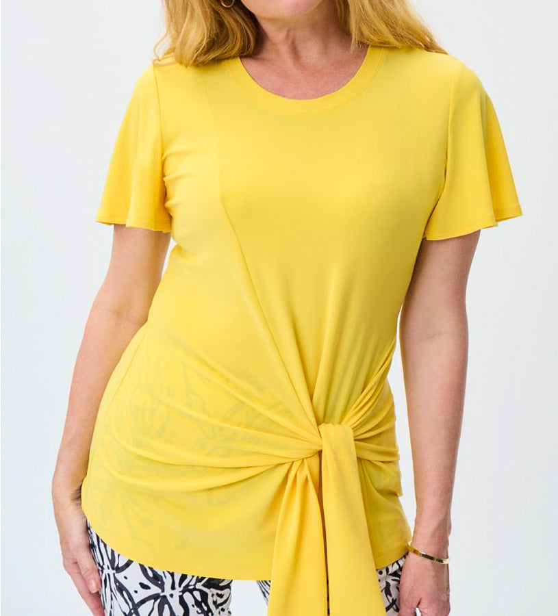Joseph Ribkoff 231120 Tie-Front T-Shirt Top