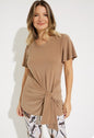 Joseph Ribkoff 231120 Tie-Front T-Shirt Top