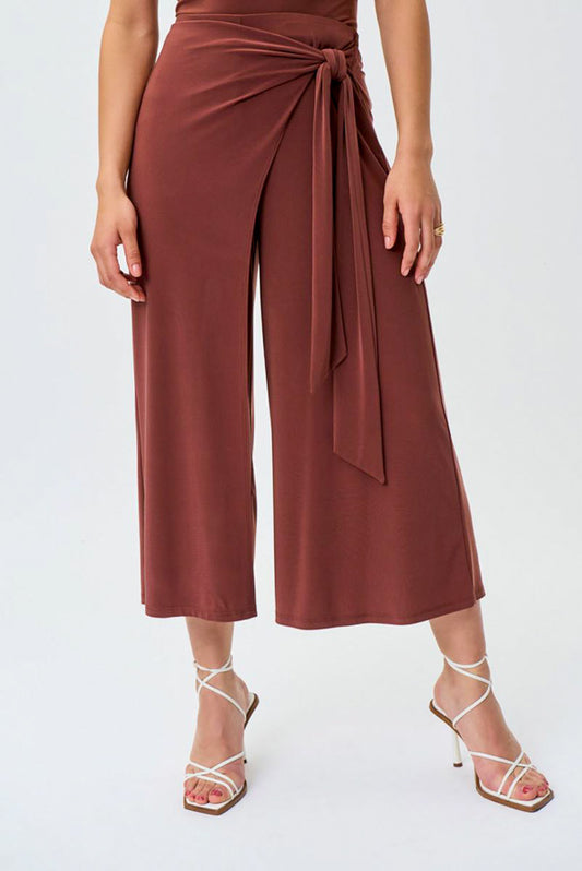 Joseph Ribkoff 231140 Wrap-Front Pull On Culotte Pants