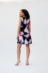 Joseph Ribkoff 231176 Black/Multi-Color Geometric Print Mini Dress