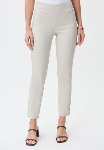 Joseph Ribkoff 231195 Buttoned Ankle Pull On Cropped Pants – August Brock  Fashions