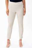 Joseph Ribkoff 231220 Textured Pull-On Ankle Slit Pants