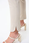 Joseph Ribkoff 231220 Textured Pull-On Ankle Slit Pants