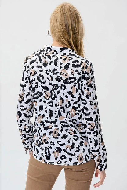 Joseph Ribkoff 231239 Vanilla/Multi Animal Print Long Sleeve Top