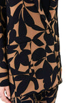 Joseph Ribkoff 231279 Black/Beige Floral Print Blazer Jacket