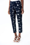 Joseph Ribkoff 231282 Vanilla/Blue Geometric Print Cropped Pants