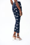 Joseph Ribkoff 231282 Vanilla/Blue Geometric Print Cropped Pants