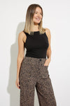 Joseph Ribkoff 231283 Tiger's Eye/Black Animal Print Wide-Leg Pants