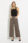 Joseph Ribkoff 231283 Tiger's Eye/Black Animal Print Wide-Leg Pants