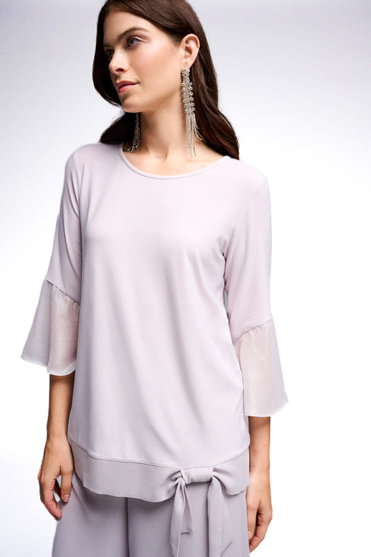 Joseph Ribkoff 231739 Bow Detail 3/4 Bell Sleeve Top