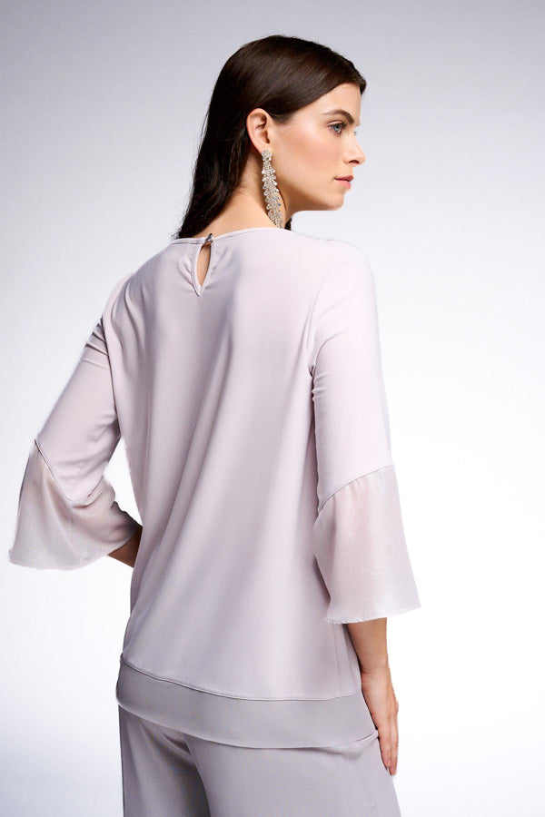 Joseph Ribkoff 231739 Bow Detail 3/4 Bell Sleeve Top