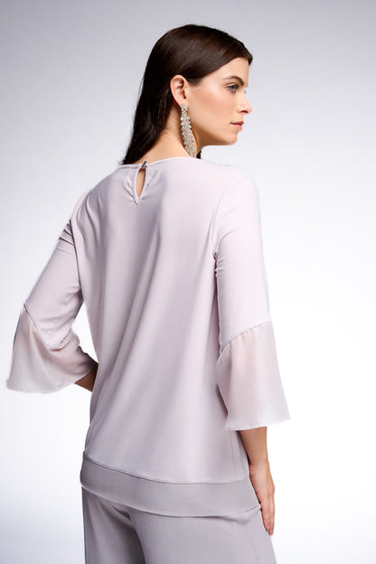 Joseph Ribkoff 231739 Bow Detail 3/4 Bell Sleeve Top
