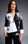 Joseph Ribkoff 231753 Black/Multi Blocked Floral Print Jacket
