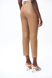 Joseph Ribkoff 231915 Faux Leather Cropped Pants