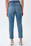 Joseph Ribkoff 231917 Vintage Blue Embellished Star Embroidered Jeans