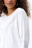 Joseph Ribkoff 231950 Mixed Knit Long Sleeve Sweater Top