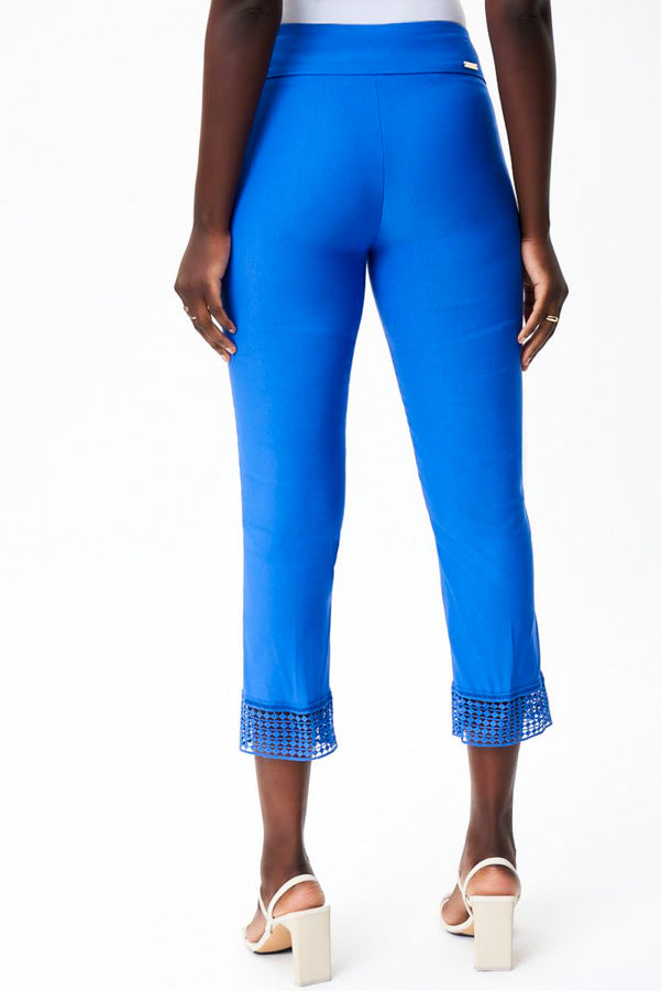 Joseph Ribkoff 232249 Lace Cuff Pull On Cropped Pants