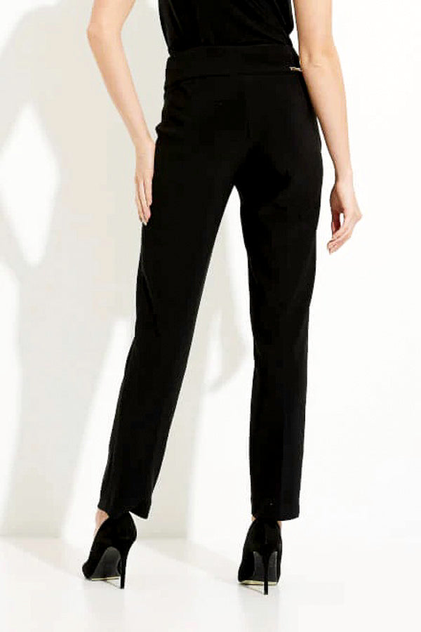 Joseph Ribkoff 233180 Buckle Detail Pull On Slim Straight Ankle Pants