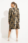 Joseph Ribkoff 233720 Black/Bronze Foiled Floral Print Jacket