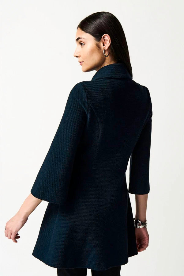 Joseph Ribkoff 234214 Navy/Black Peplum 3/4 Sleeve Coat Jacket